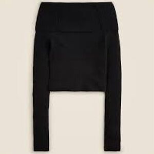 J Crew x Anna October Limited Edition Cashmere Blend off the shoulder sweater